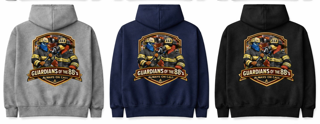 Guardians of the 88’s Firefighter Hoodie – Always On Call