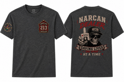 Narcan Dealer Tee — Saving Lives One Spray at a Time